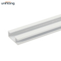 White Ceiling Mounted Rail System Aluminum Picture Hanging System T100-WT-2M